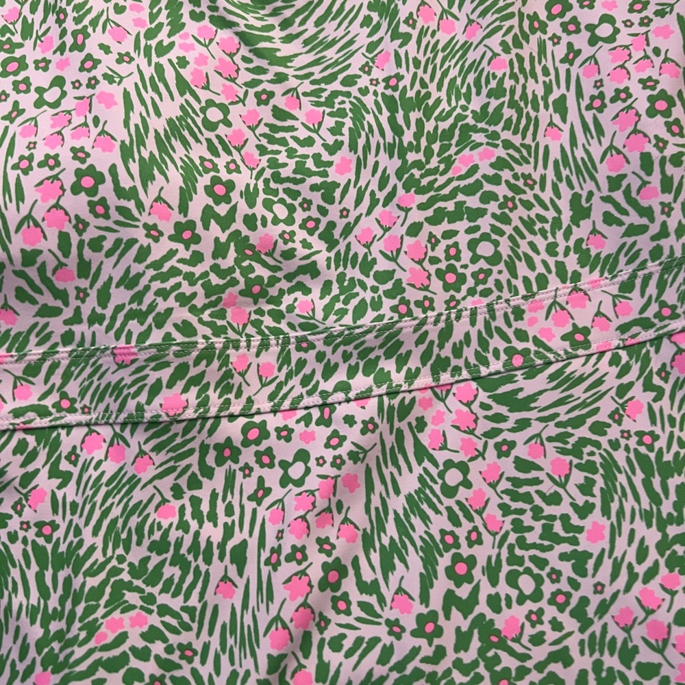 Fabletics Green and Pink Active XL Dress with shorts/pockets - Picture 2 of 4